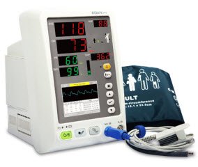 Monitor paciente triaje_3,5"configurado 3 parametros SpO2/PNI/TEMP c/batería M3A