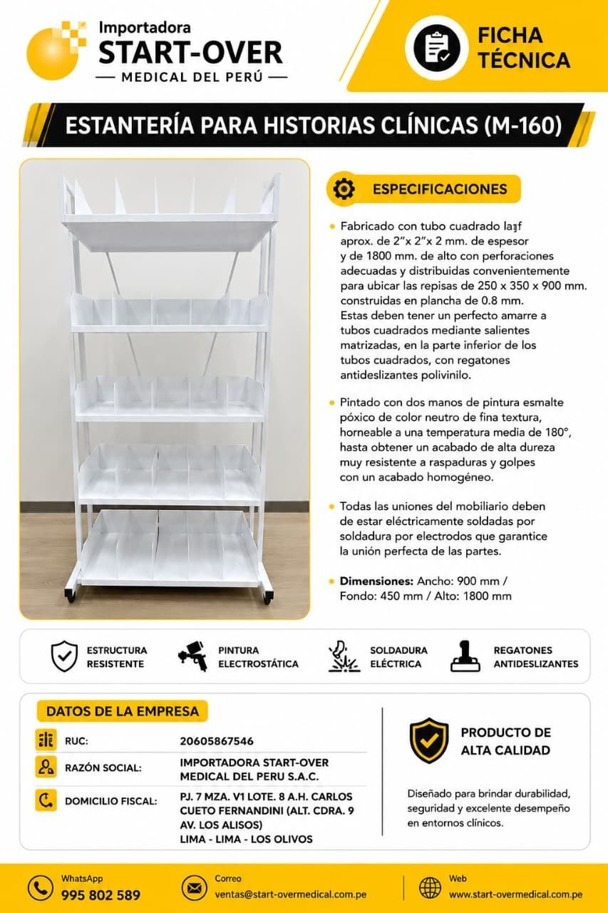 Estantería para Historias Clínicas